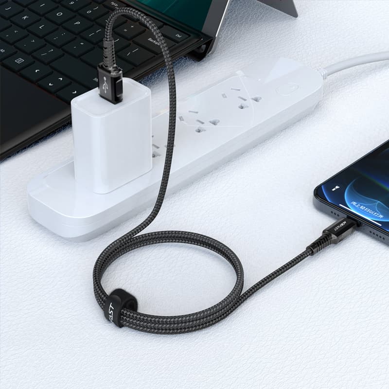 Acefast kabel MFI USB - Lightning 1.2m, 2.4A - Črn 4