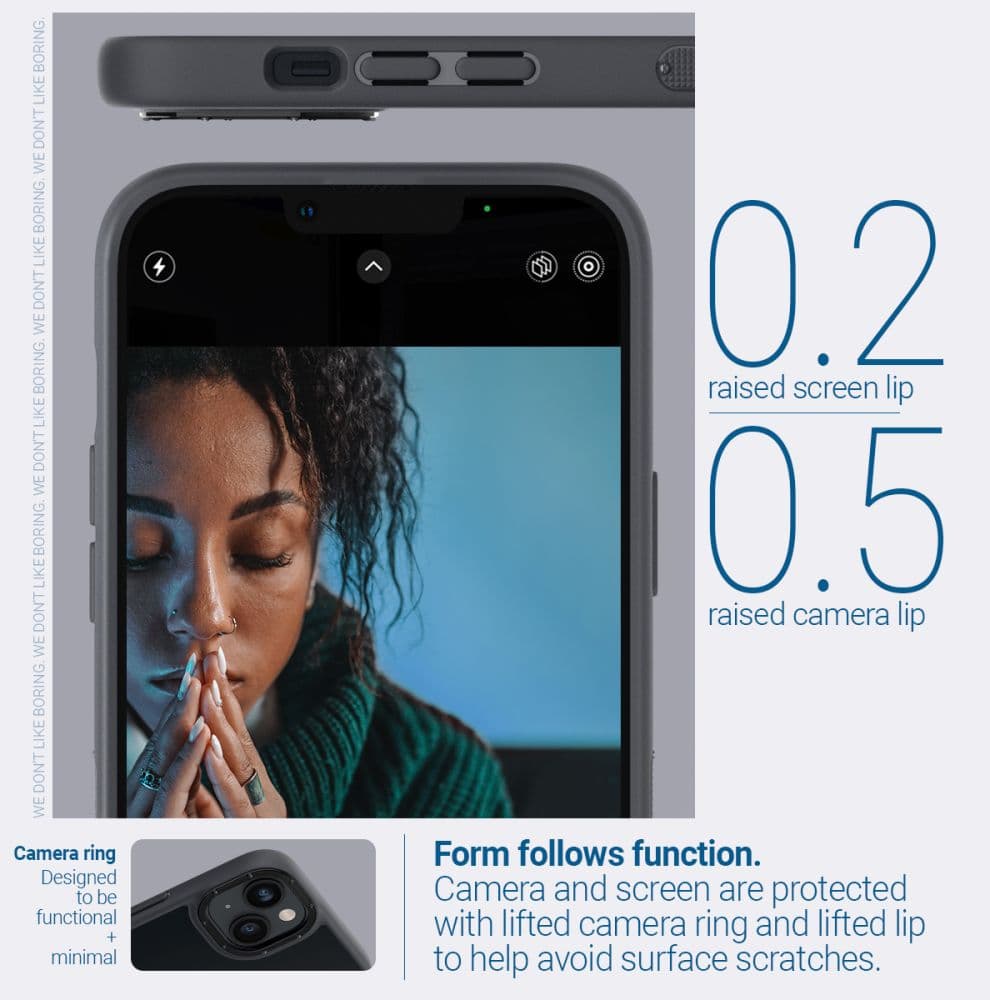 Caseology Skyfall ovitek za iPhone 14 Plus - Mat črna 8