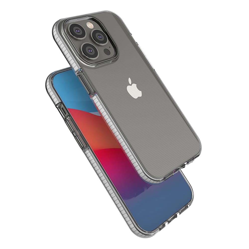 Hurtel Spring Case za iPhone 14 Pro, svetlo moder, s okvirjem 4