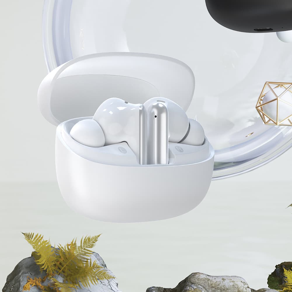 Dudao U21 TWS ANCENC Bluetooth slušalke - bele 7