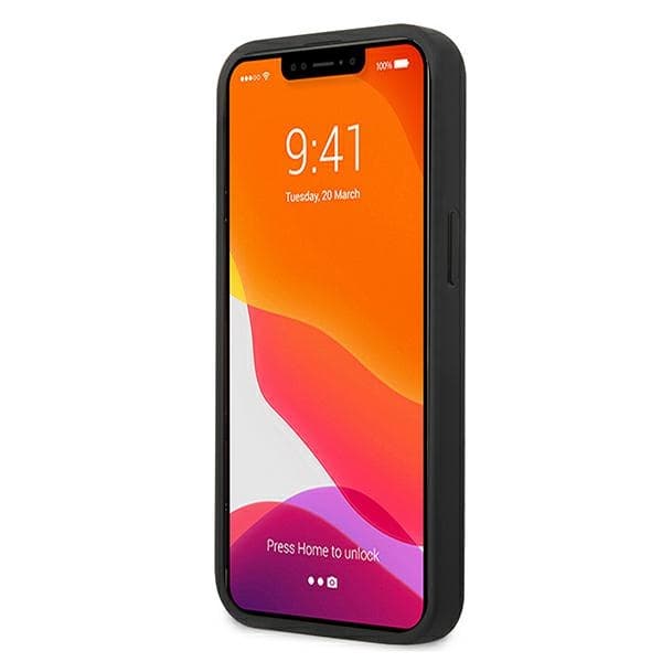 Ovitek Mercedes usnjen Perforated za iPhone 13 mini, modri 5