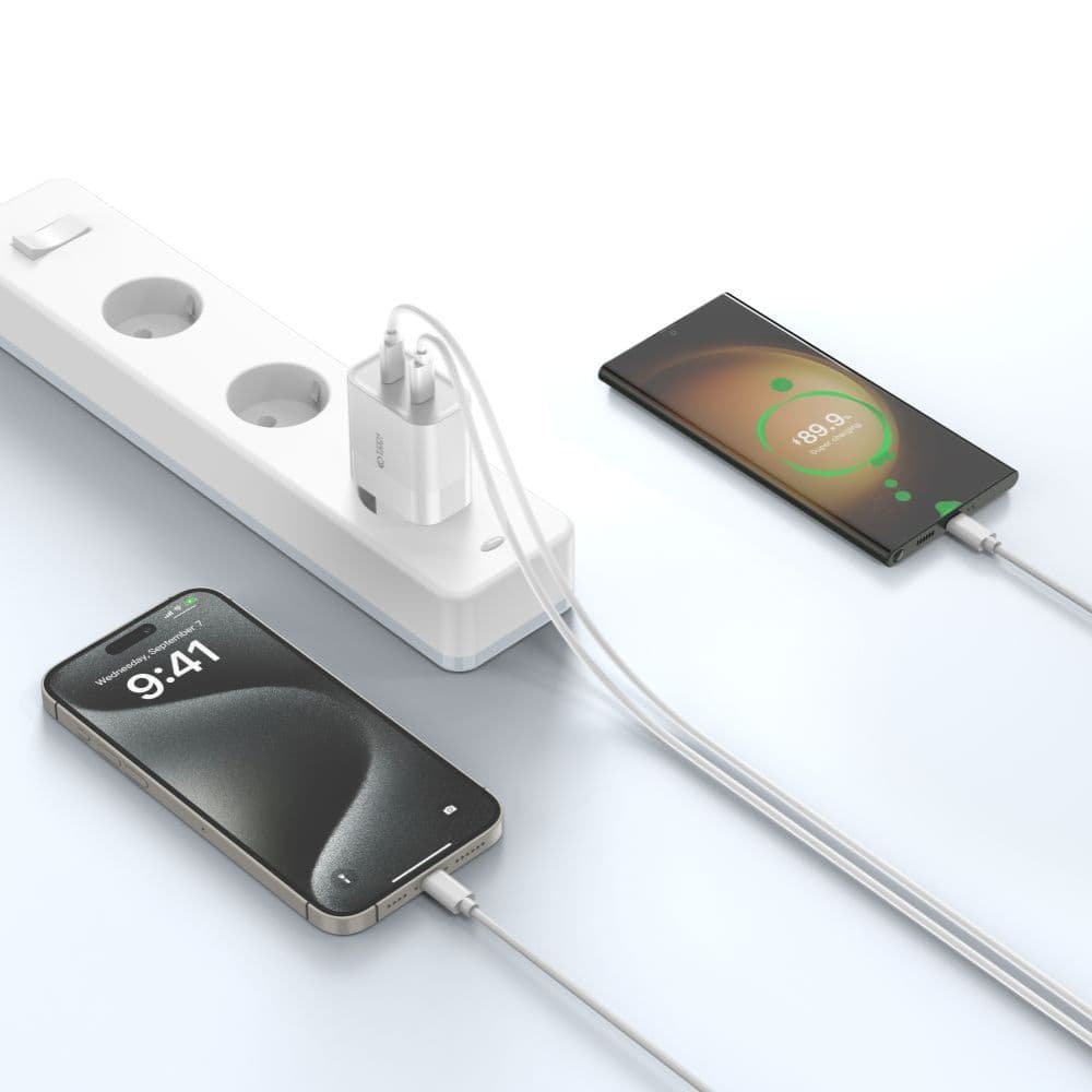 Tech-Protect C20W polnilnik 2x USB-C PD 20W - bela 6