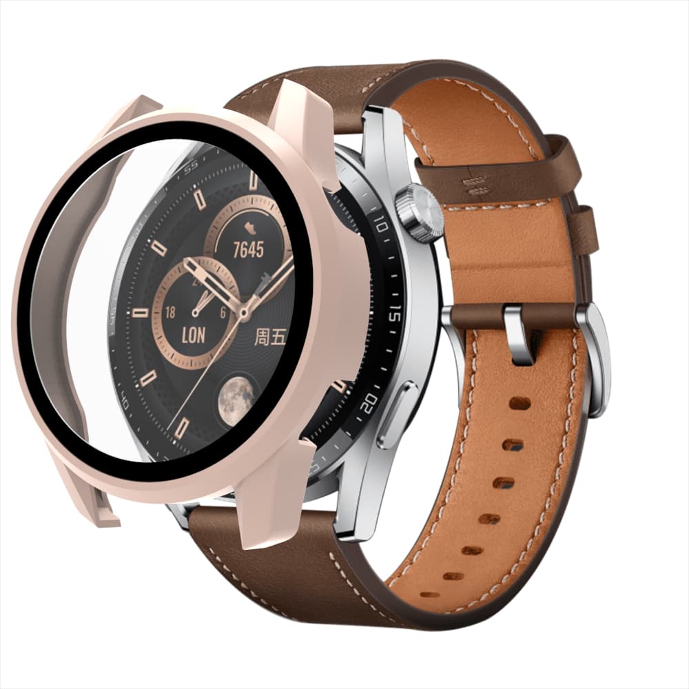 Hurtel Zaščitno steklo za Huawei Watch GT3 42mm s ohišjem - roza