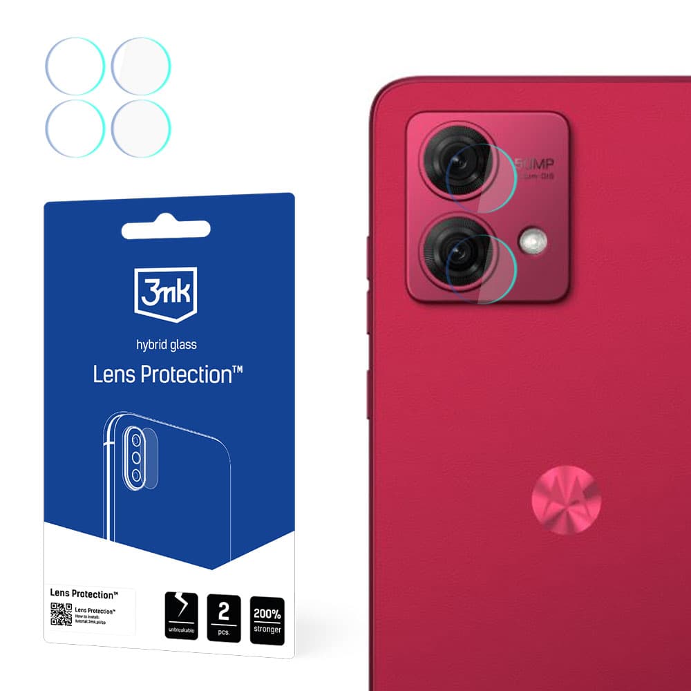 3mk Lens Protection™ hibridno steklo za kamero Motorola Moto G84 5G