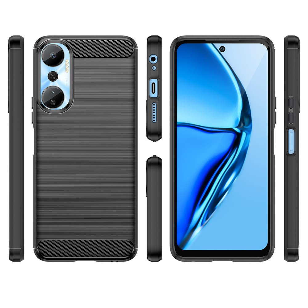 Carbon Case ovitek za Infinix Hot 20 (črn) 2