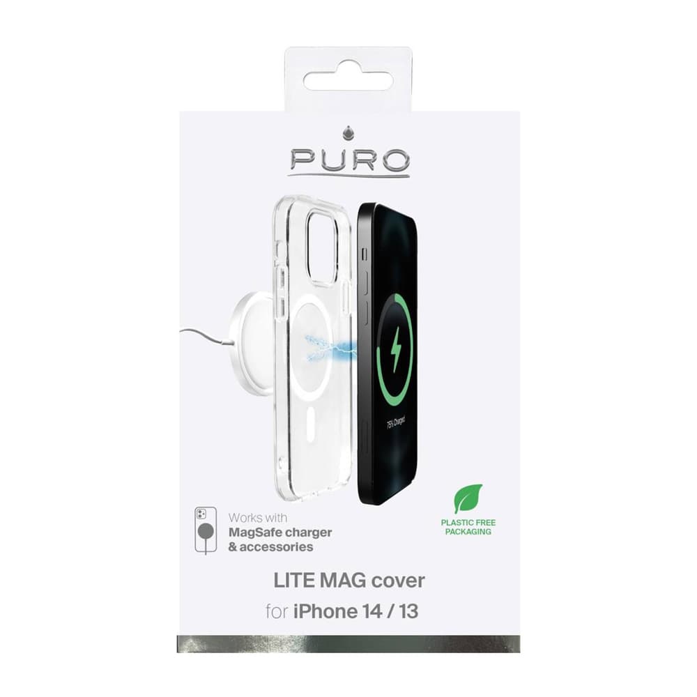 Puro Lite Mag ovitek za iPhone 14/13 (prozoren) 2