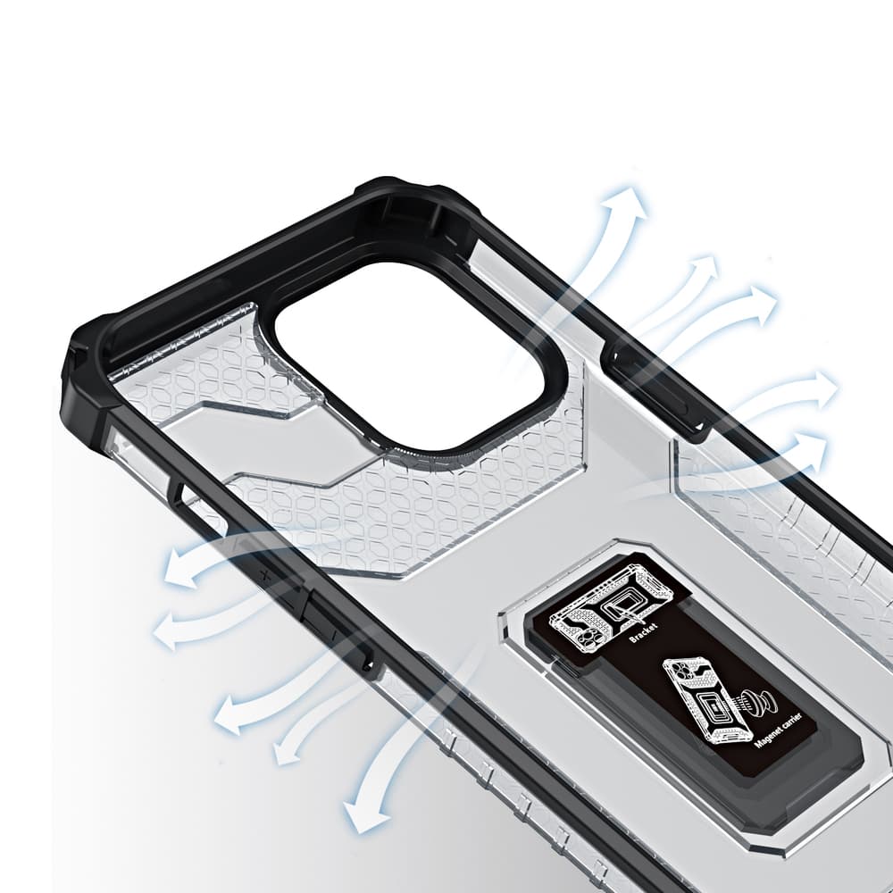 Ovitek Crystal Ring Case Kickstand za iPhone 11 Pro (modr) 6
