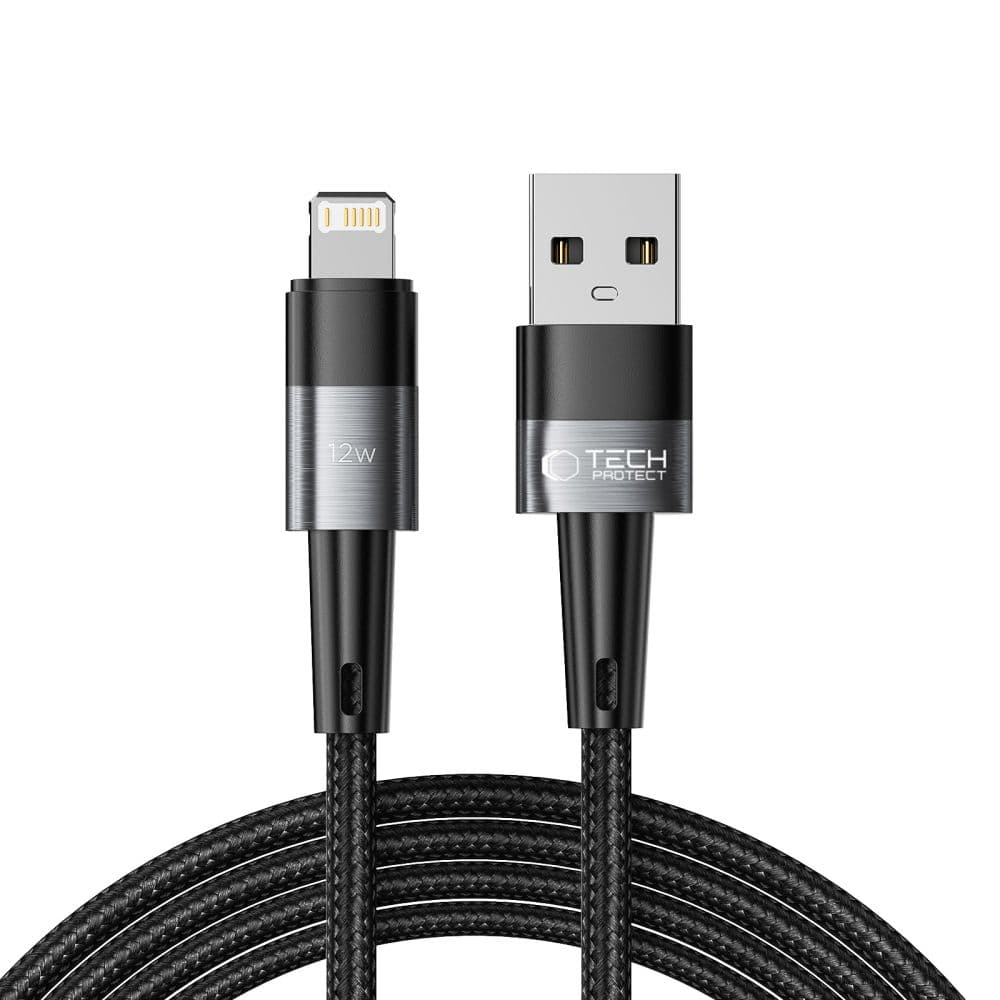 Polnilni kabel Tech-Protect UltraBoost Lightning/Lightning 12W 2m - siv