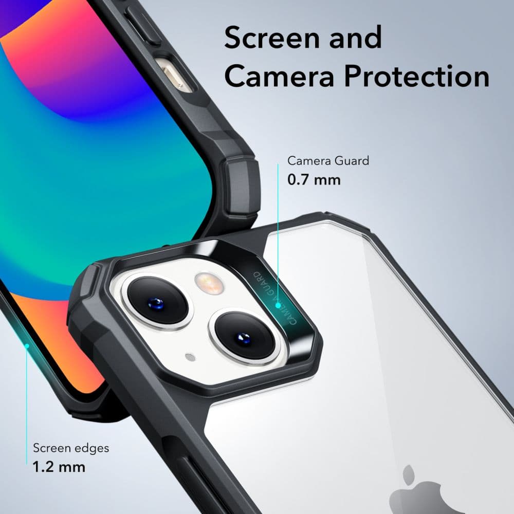 ESR Air Armor ovitek za iPhone 14 Plus - Črna (prozorna) 3