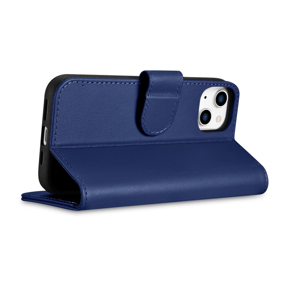 iCarer denarnica ovitek 2v1 za iPhone 14 Plus, modra, Anti-RFID 8