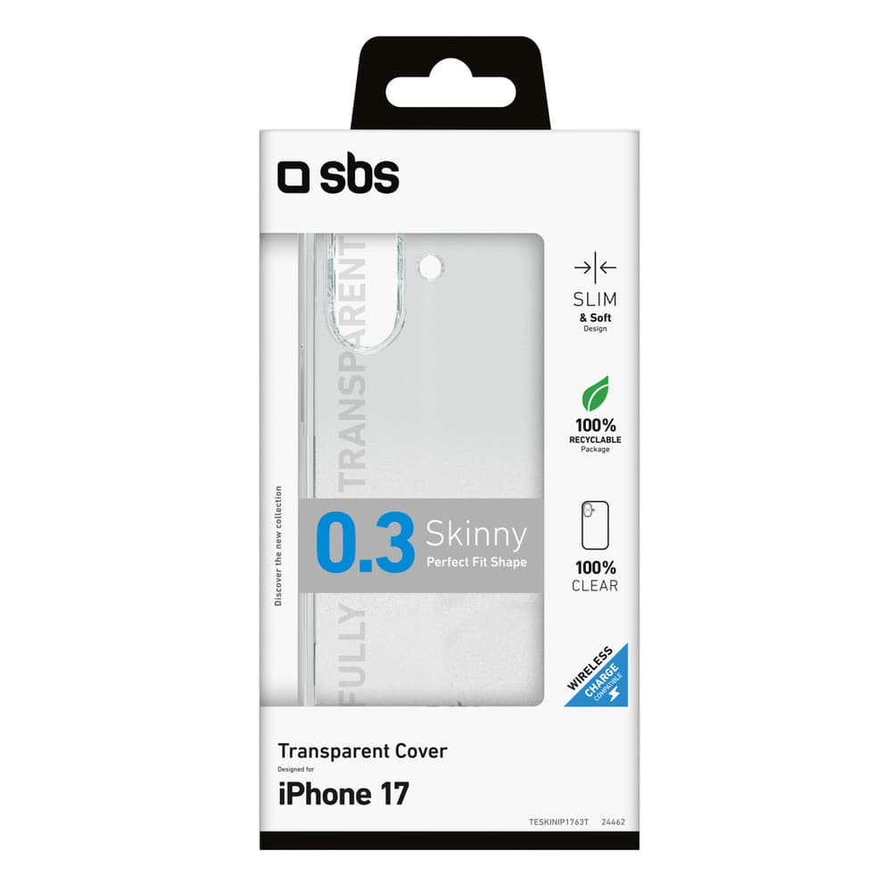 SBS Skinny ovitek za iPhone 17 - prozoren 2