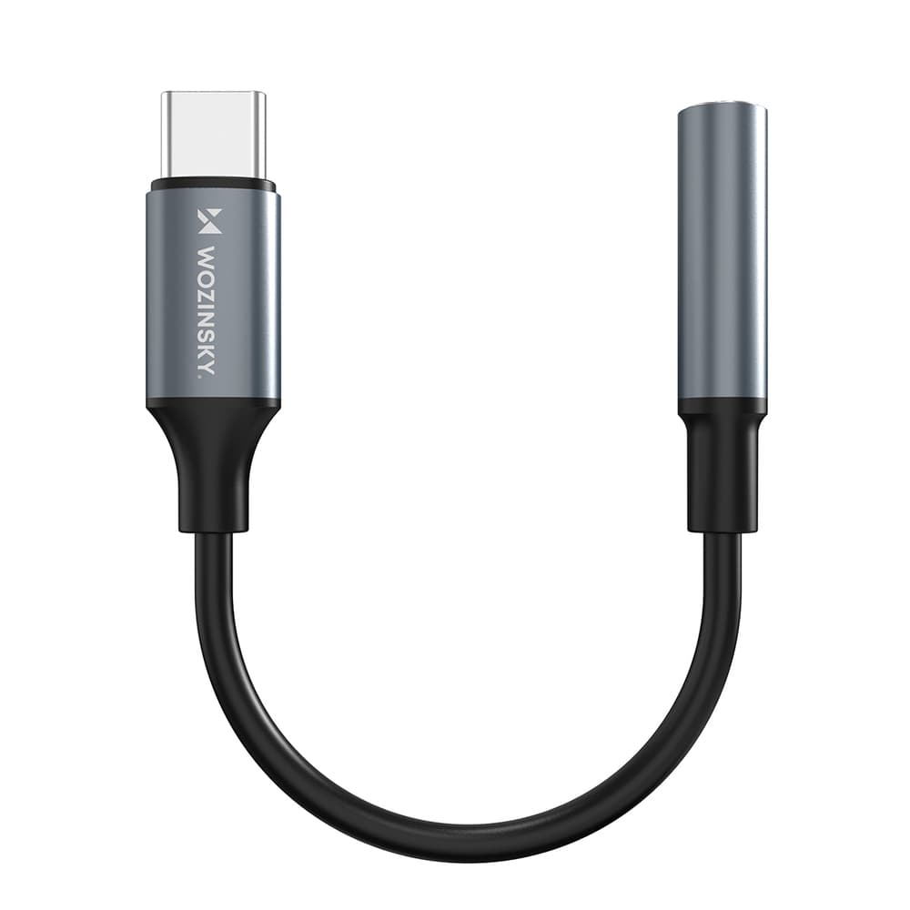 Wozinsky WACM-01 USB-C na 3.5mm adapter (črn)