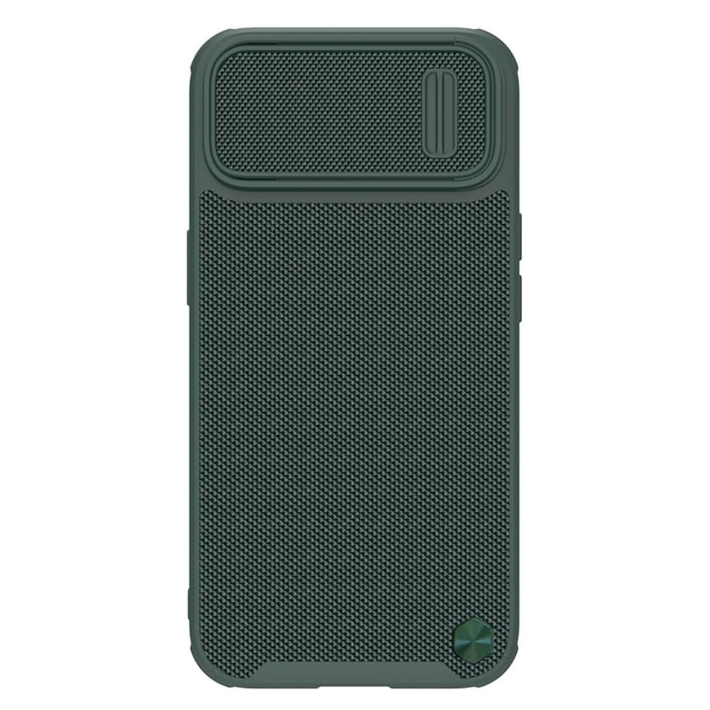 Ovitek Nillkin Textured S za iPhone 14 Plus, ojačan z zaščito kamere, zelen