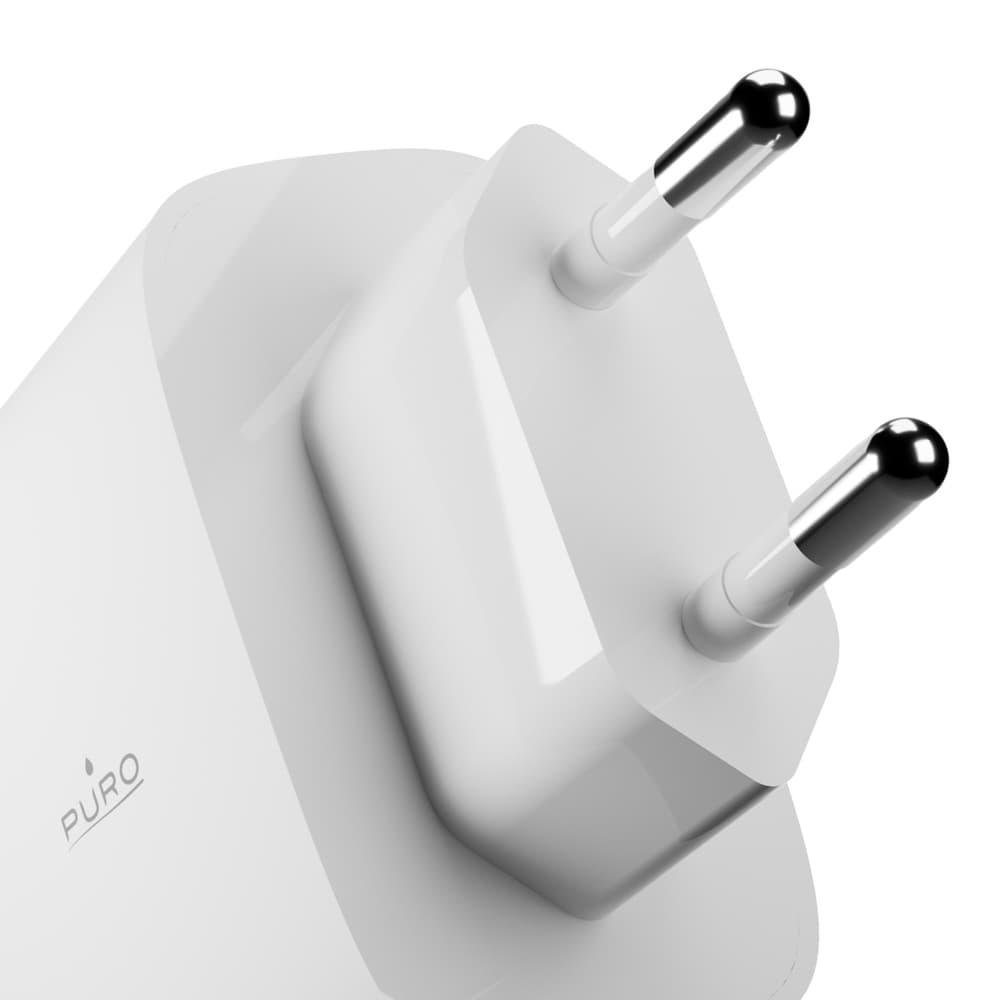 Puro PROLITE 45W USB-C stenski polnilnik, bel 6