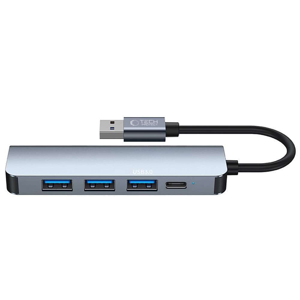 Tech-Protect HUB V0 5-v-1 USB-A na 3x USB-A 2.0 / USB-A 3.0 / USB-C - siv 2