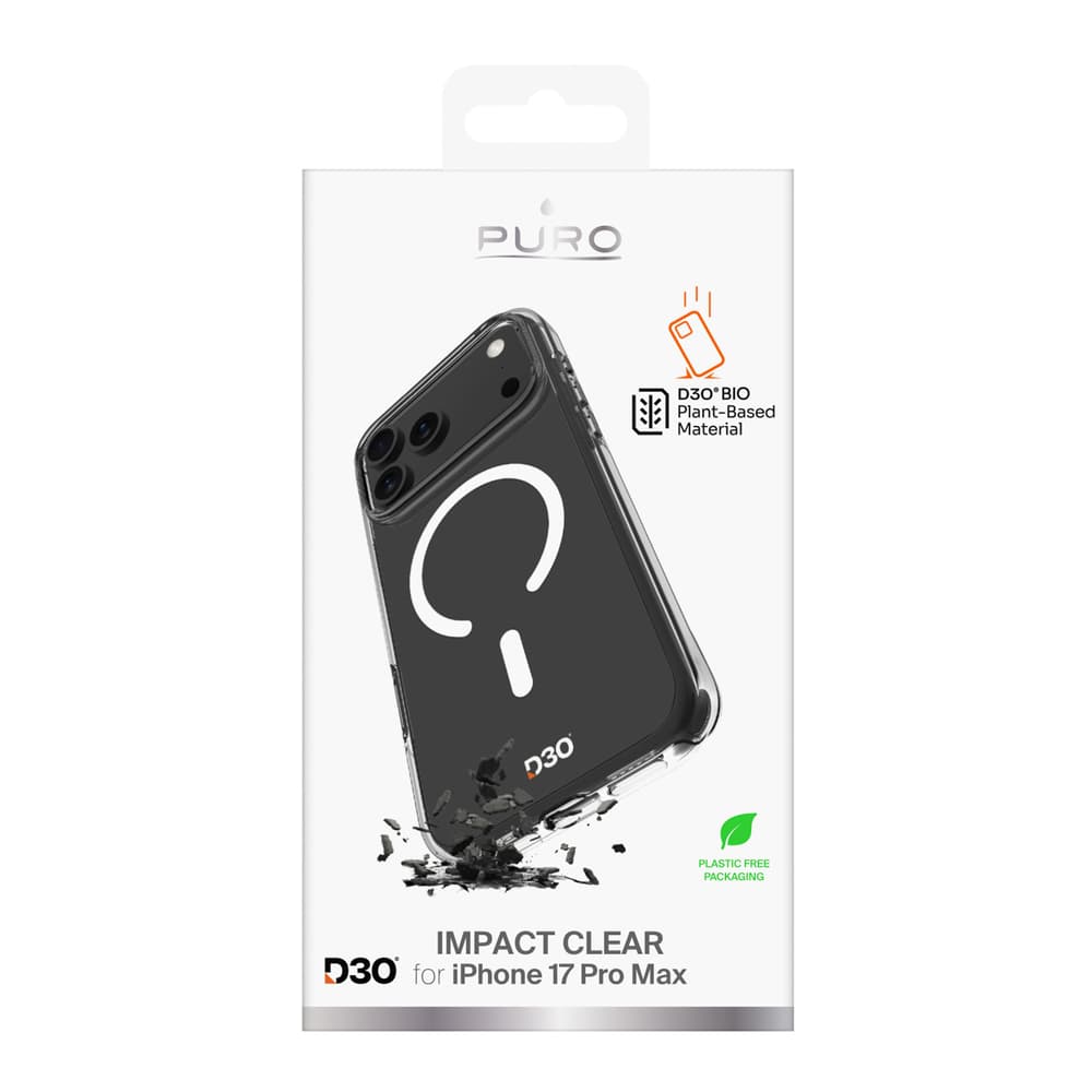 Puro Impact Clear D3O ovitek za iPhone 17 Pro Max - prosojen 2