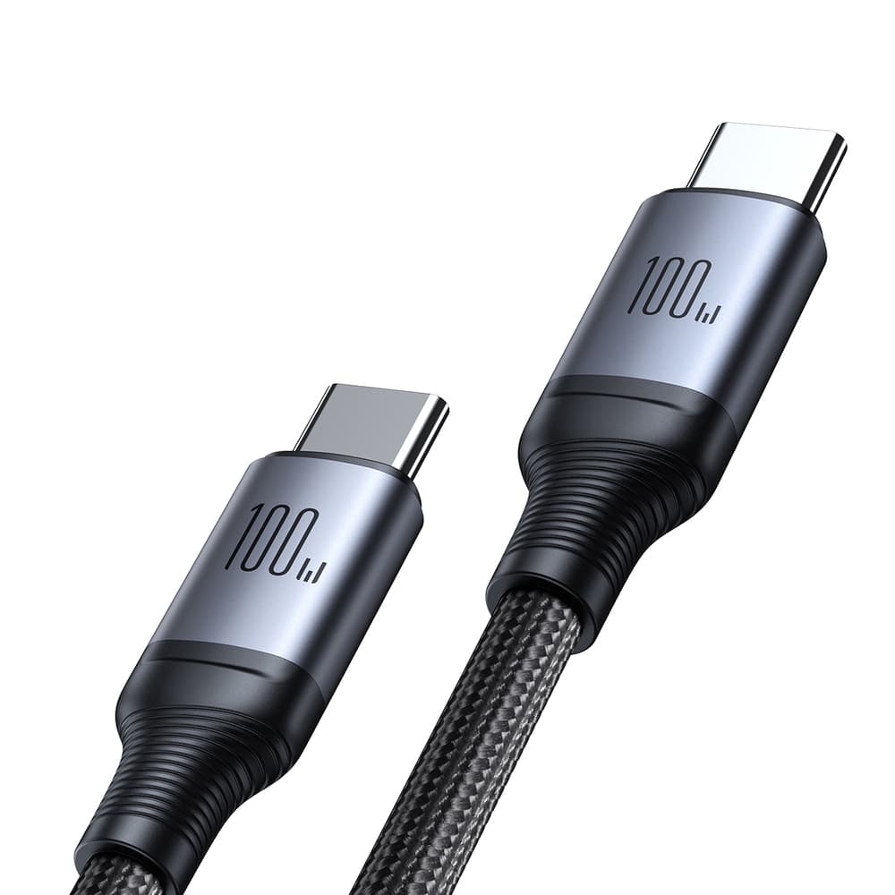 Joyroom S-A21 2v1 USB-C v USB-C / USB-C kabel 100W 1.5m - črn 2