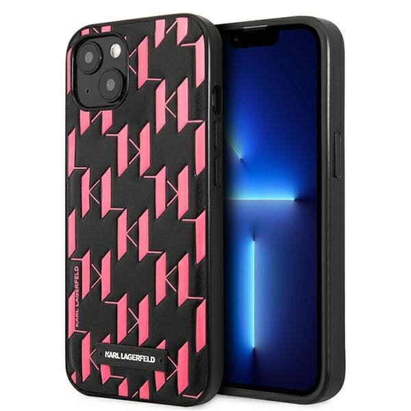 Karl Lagerfeld Monogram Plaque ovitek za iPhone 13 mini (5,4") - roza