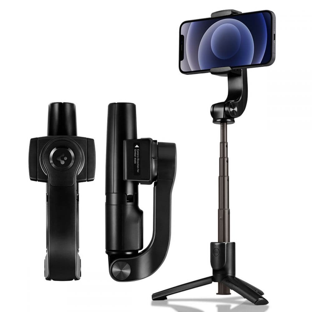 Spigen S610W Bluetooth gimbal z selfi palico, črn