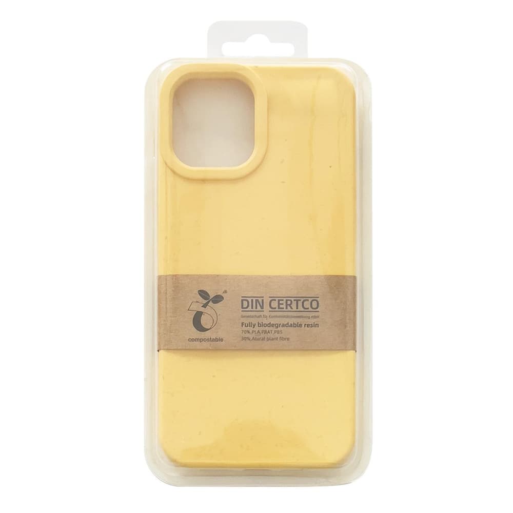 Hurtel Eco Case ovitek za iPhone 12 Pro, bio razgradljiv - rumena 3