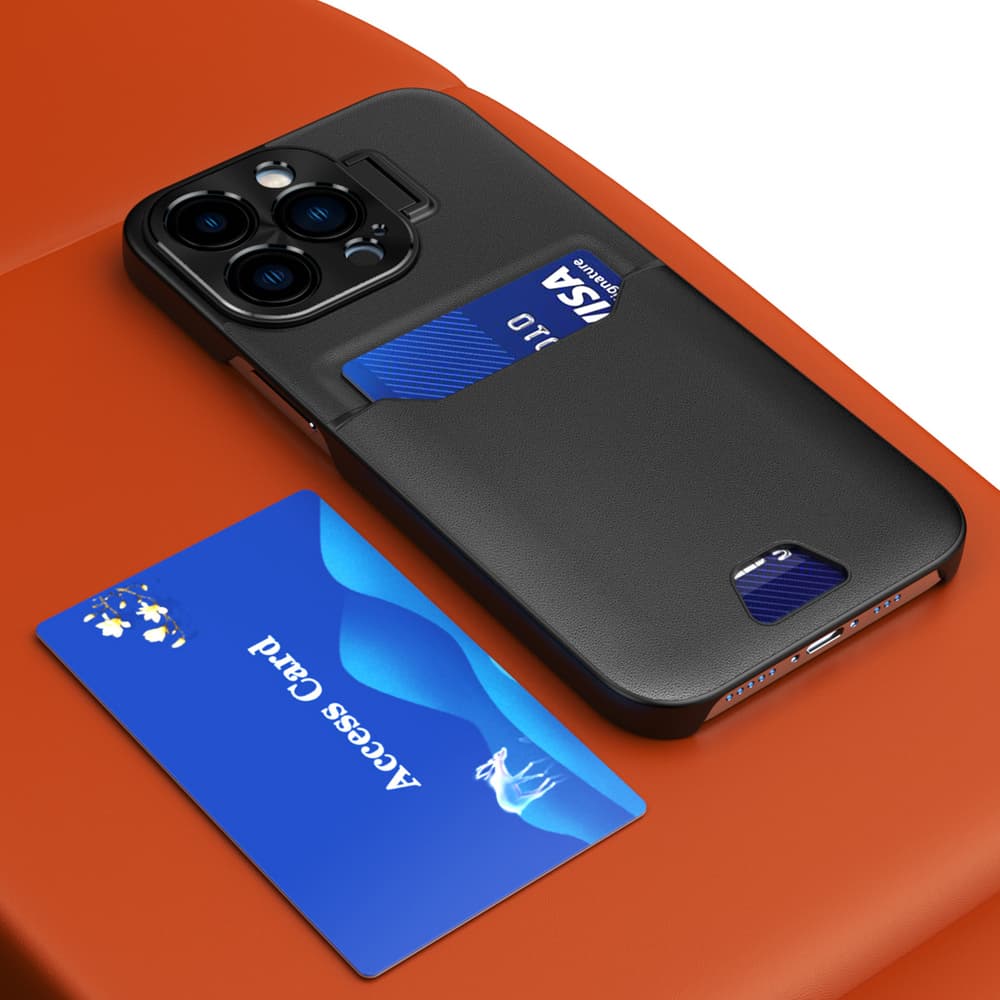Hurtel ovitek z oporo za iPhone 14, črn 5