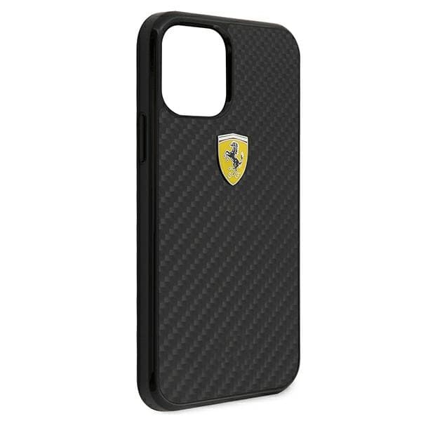 Ferrari ovitek za iPhone 12 mini (5,4") On Track Real Carbon, črn 7