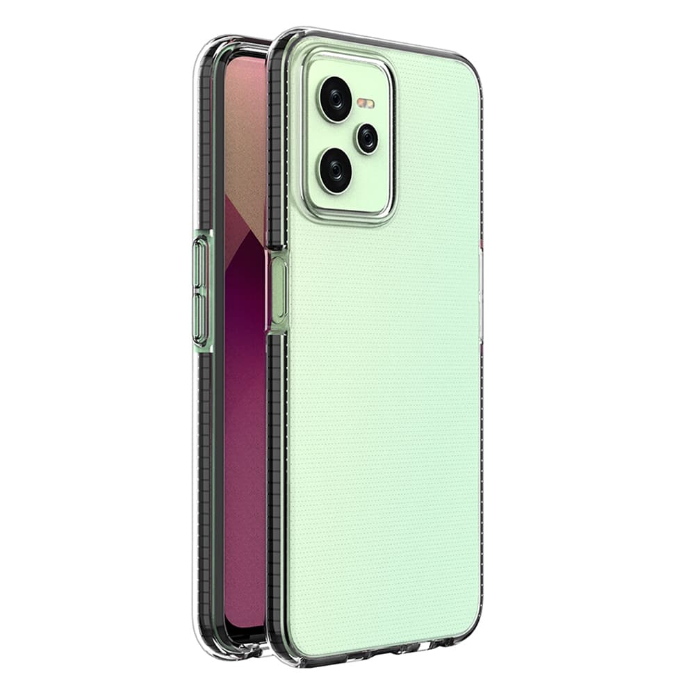 Hurtel Spring Case ovitek za Realme C35, silikonski, črn