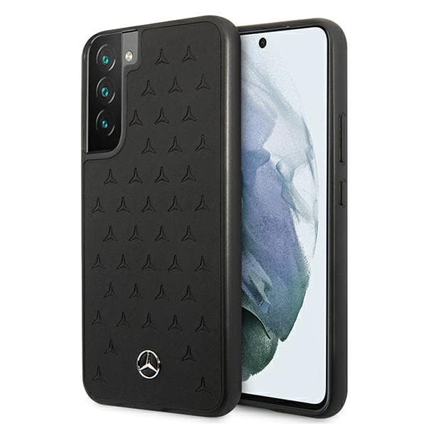 Ovitek Mercedes s vzorcem zvezd za Samsung Galaxy S22+ - Črna