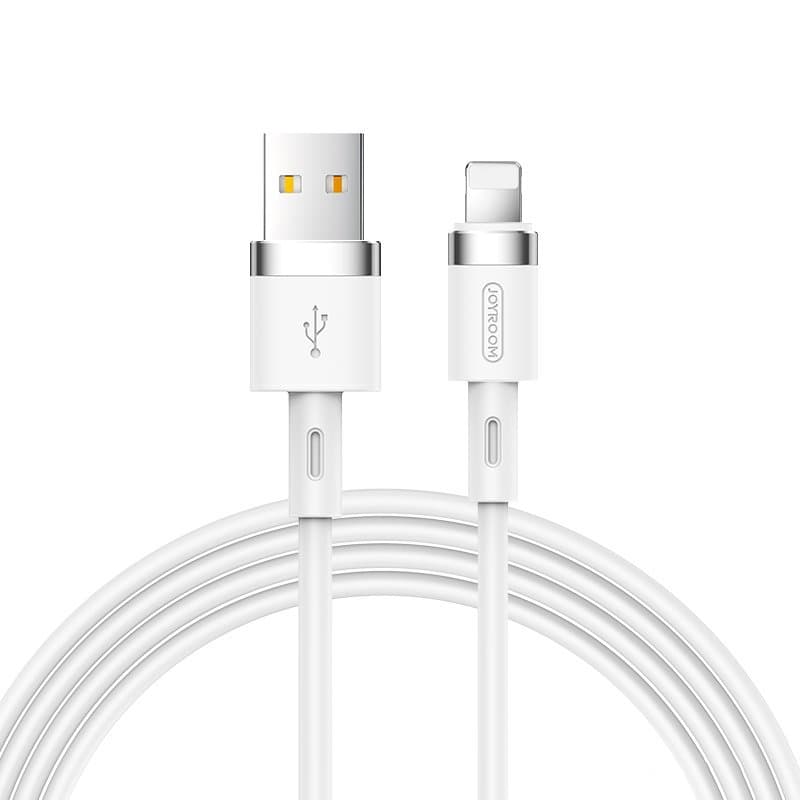 Joyroom podatkovni kabel USB-A / Lightning 2.4A 1.2m - bel