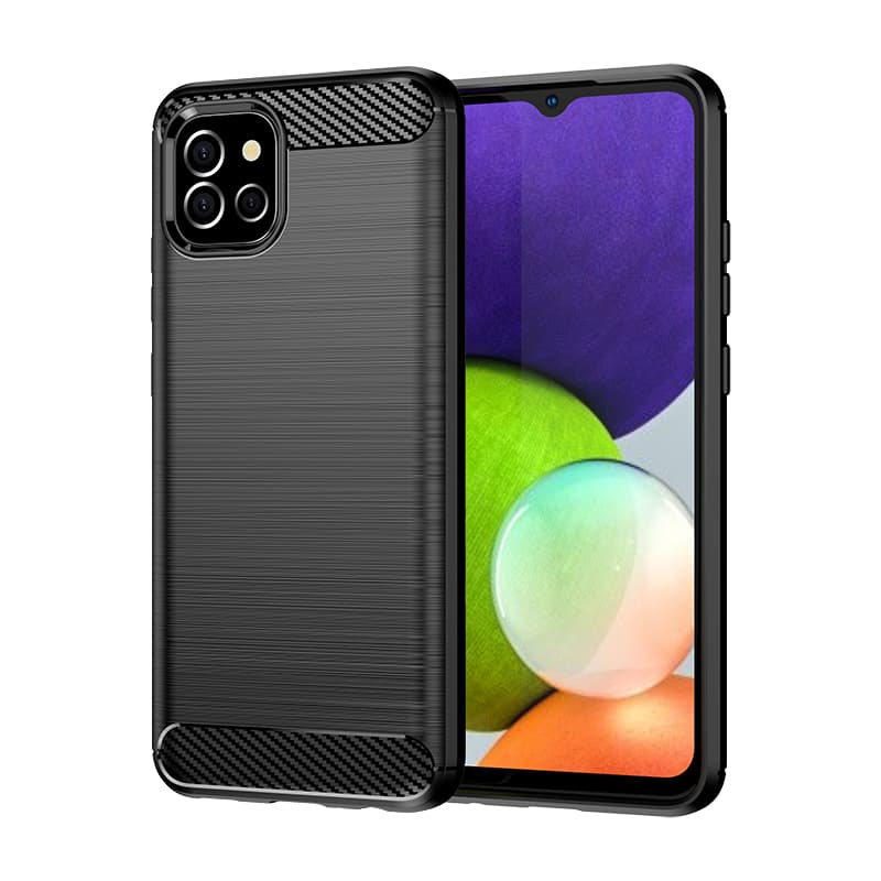 Hurtel Carbon Case ovitek za Samsung A03S EU, črn
