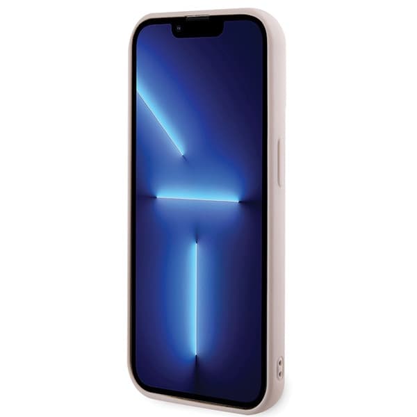 Ovitek Karl Lagerfeld 3D Rubber Glitter Logo za iPhone 15 Pro - roza 5