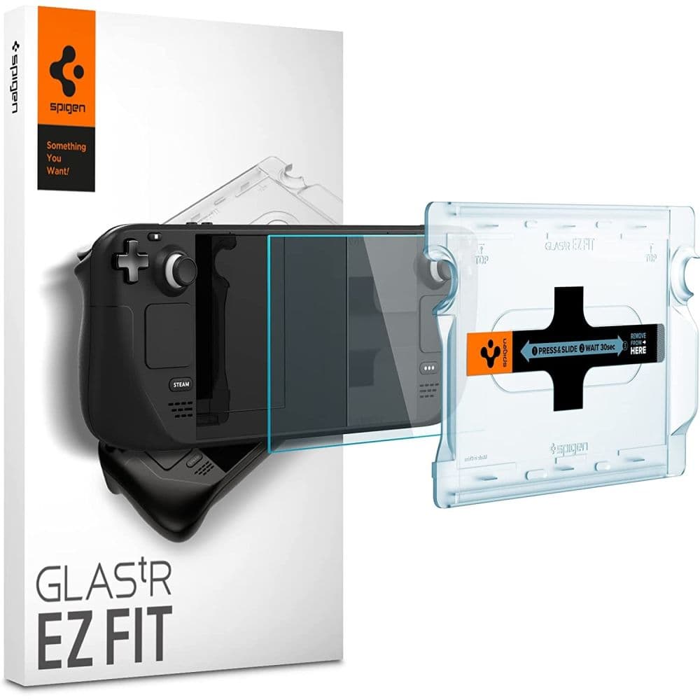 Spigen Glas.tR EZ Fit kaljeno steklo za Steam Deck