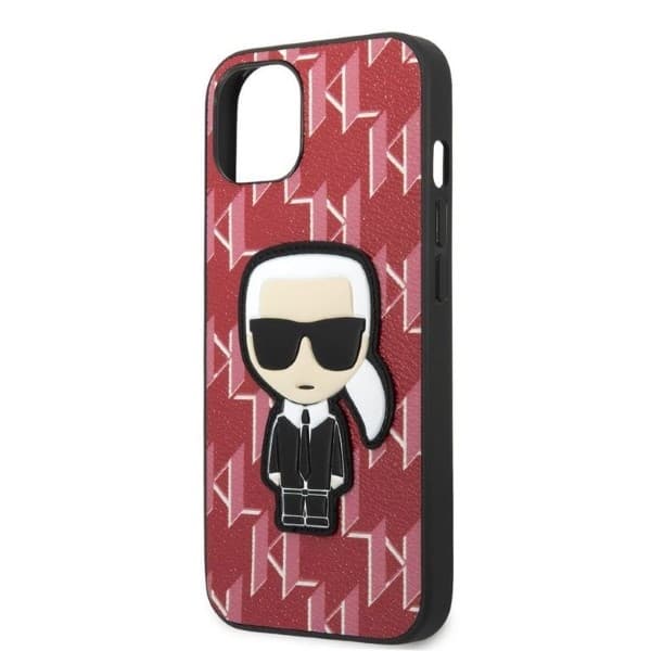 Karl Lagerfeld Monogram Ikonik Patch ovitek za iPhone 13 mini (5.4") - rdeč 6