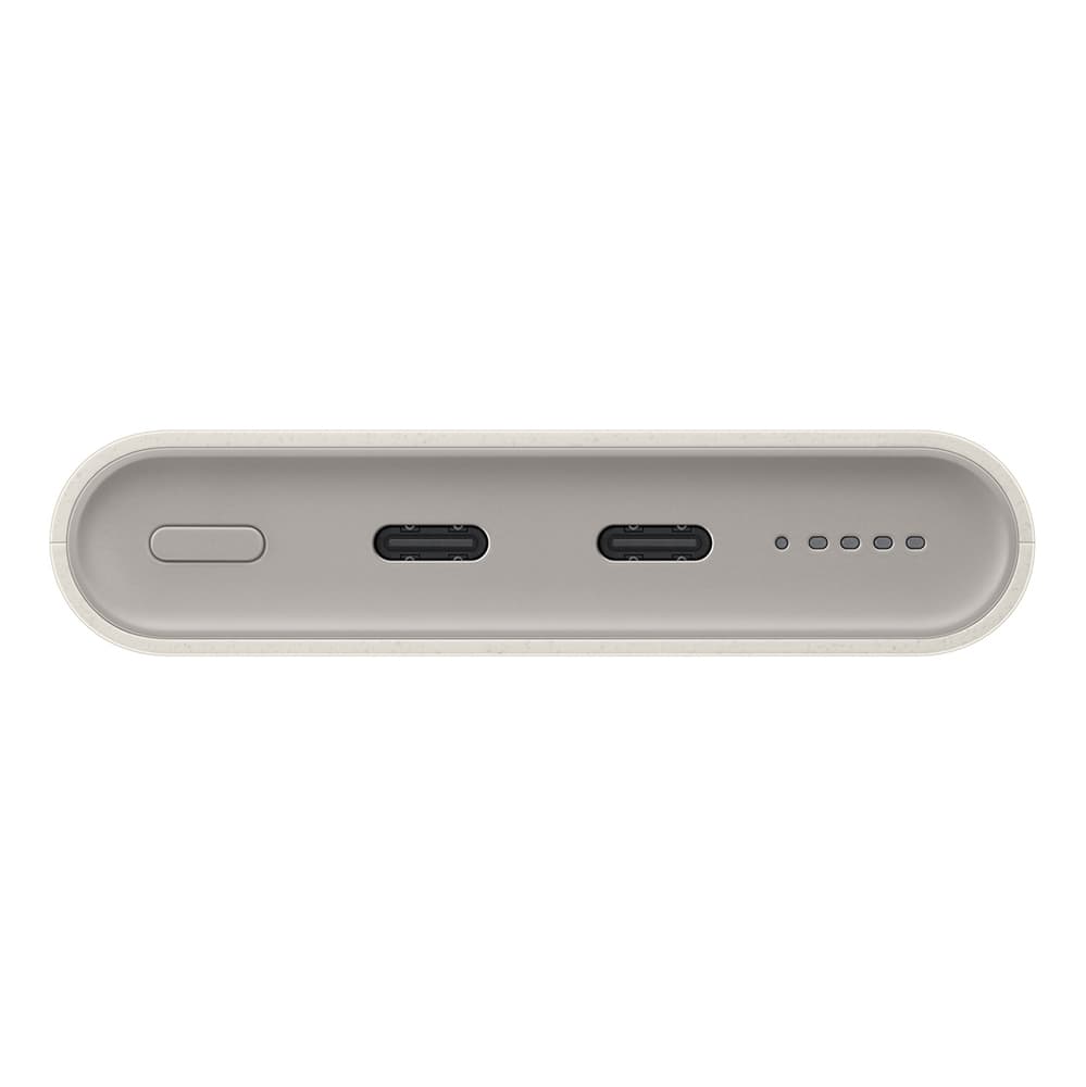 Induktivni napajalnik Samsung 10000 mAh, 2x USB-C 25W SFC - bež 5