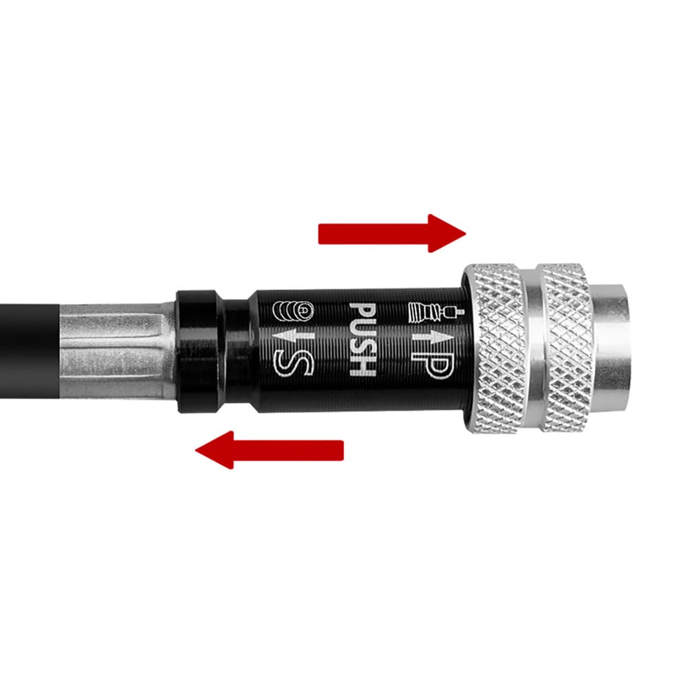 Rockbros SMART-B 150 PSI Mini kolesarska tlačilka (Presta/Schrader), črna 4