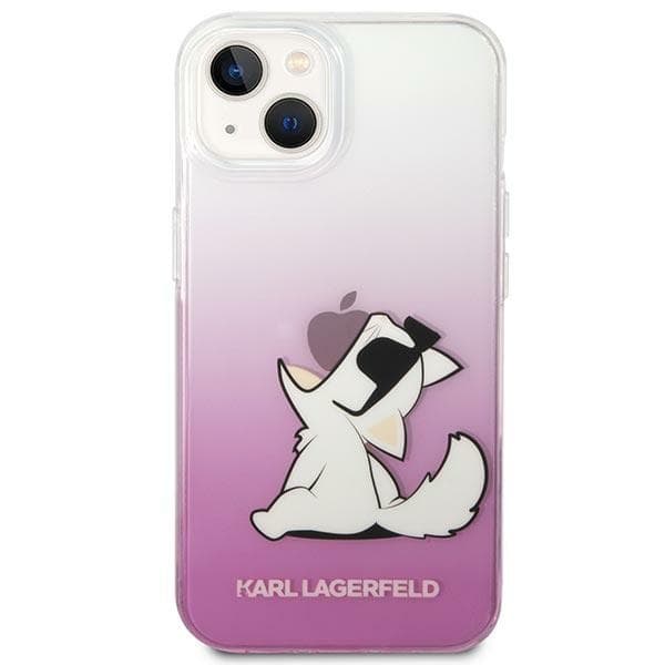 Karl Lagerfeld ovitek za iPhone 14 Plus Choupette Fun, roza 3