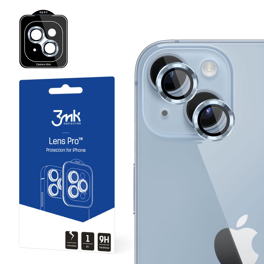 3mk Lens Protection Pro za kamero iPhone 14 - modra