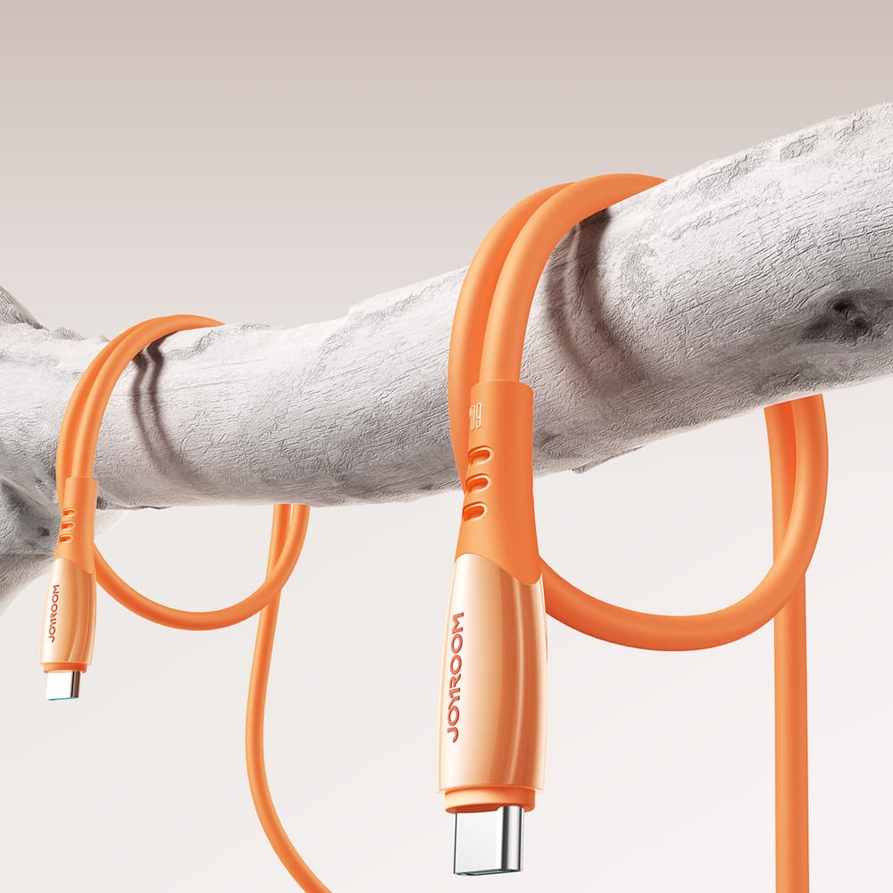 Joyroom S-A59 Vibrant Series 60W USB-C - USB-C kabel 1.2m - oranžen 6