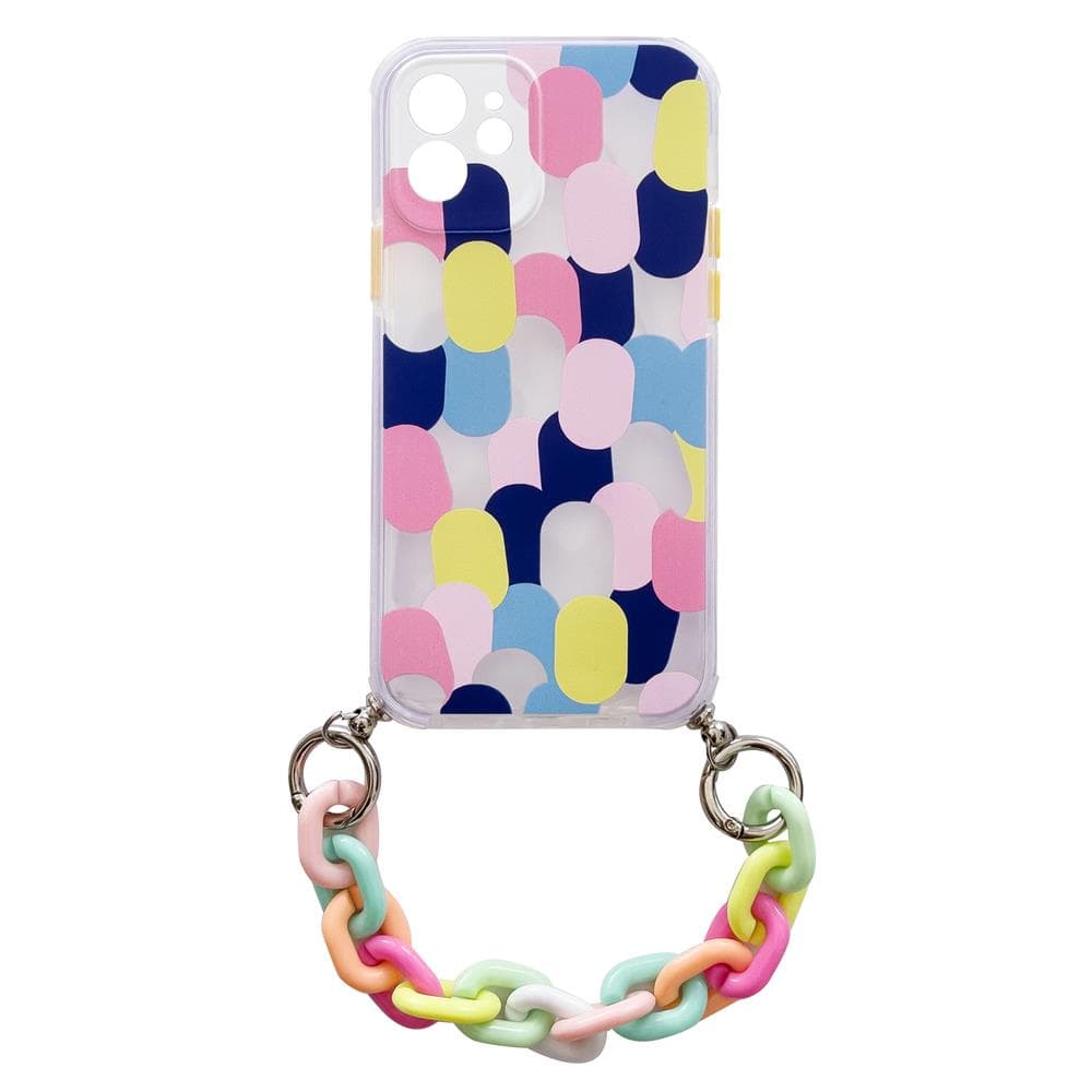 Ovitek Color Chain z verižico za iPhone 8 Plus / 7 Plus - pisan