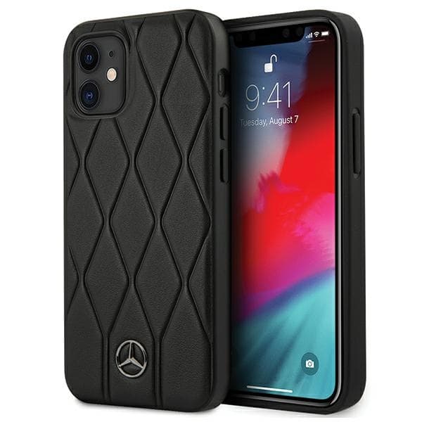 Mercedes ovitek Wave Line za iPhone 12 mini (5,4") - Črn