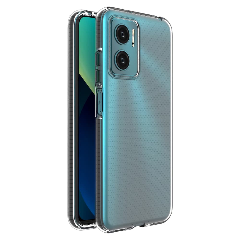 Spring Case gel ovitek s pisanim okvirjem za Xiaomi Redmi 10 črn