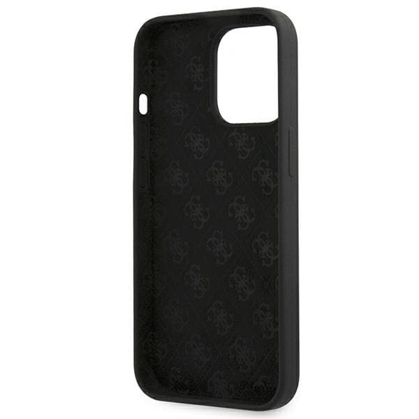 Ovitek Guess Silicone Script Gold Logo za iPhone 13 Pro / 13 6.1" - črna 7