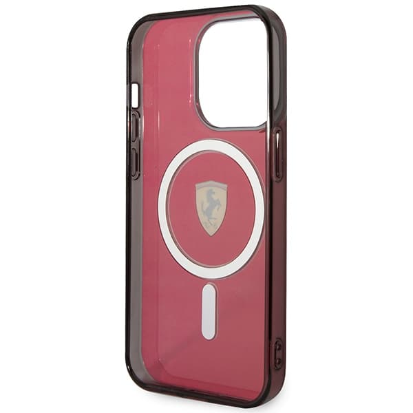 Ferrari FEHMP14LUKR etui za iPhone 14 Pro 6.1" rdeč/rdeč Magsafe 7