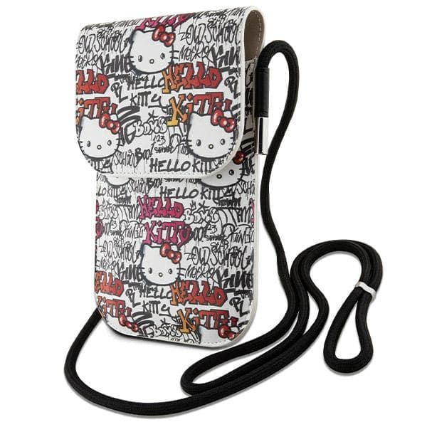 Usnjena torbica Hello Kitty Leather Tags Graffiti - bež