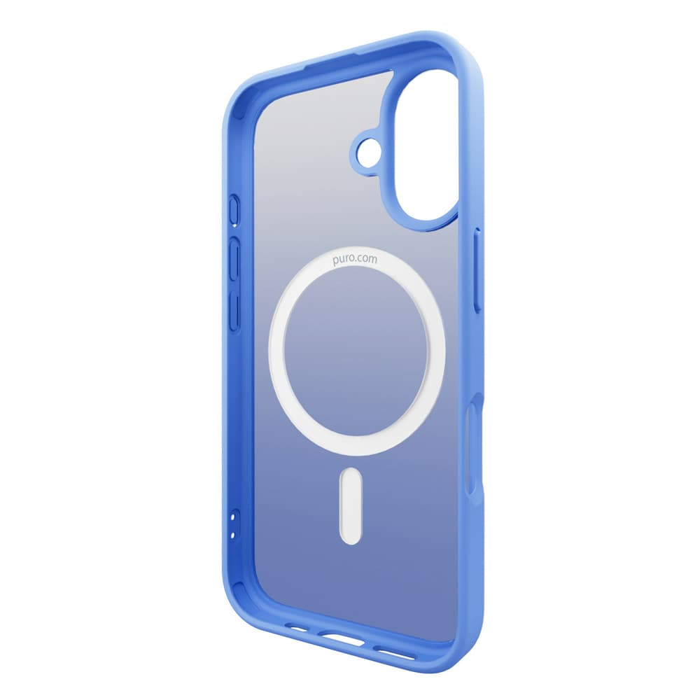 Puro Gradient MagSafe silikonski ovitek za iPhone 16 - Modra 3