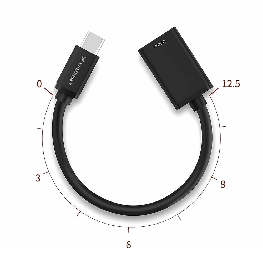 Wozinsky WOTGY1S USB-C 3.0 v USB-A 3.0 OTG adapter - črn 7