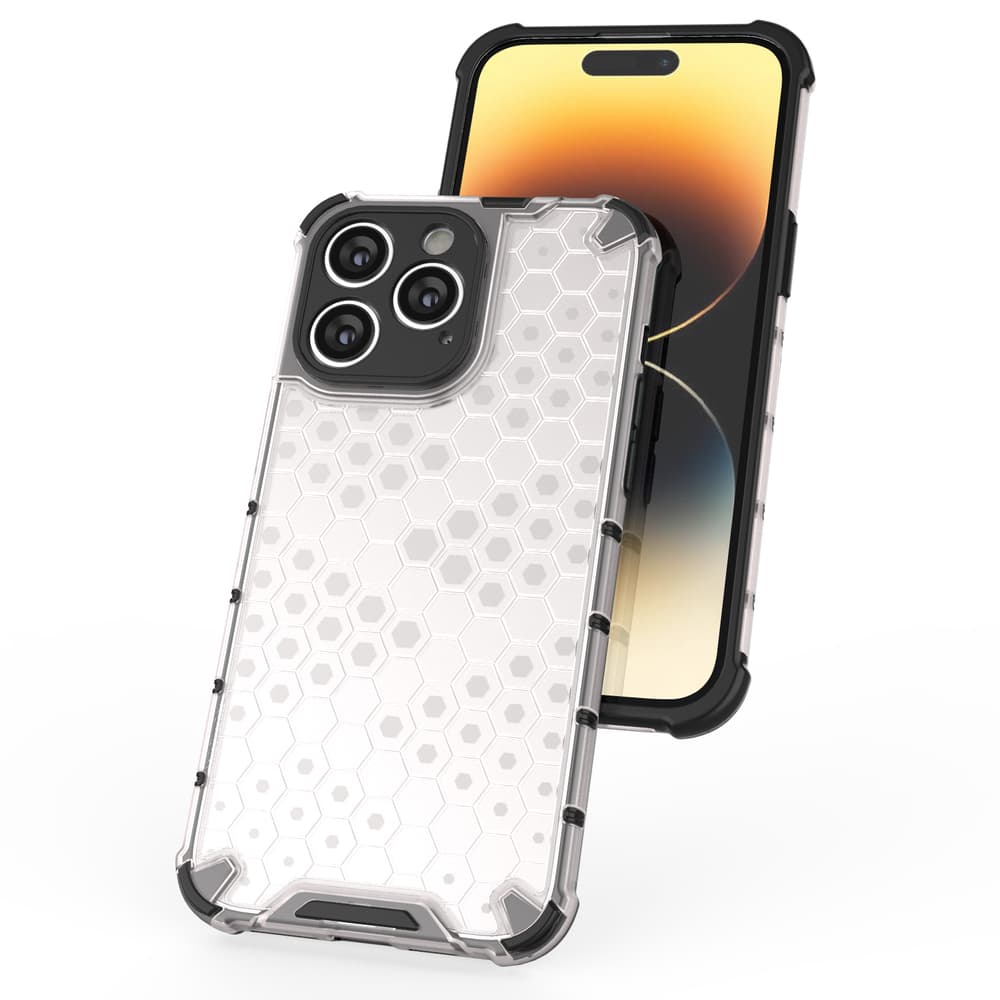 Hurtel Honeycomb ovitek za iPhone 14 Pro, hibridni, moder 5