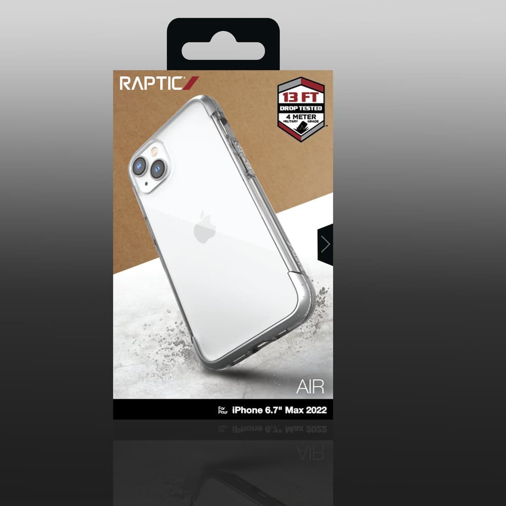 Ovitek Raptic X-Doria Air za iPhone 14 Plus, MagSafe, Kovinski elementi, Srebrna 3