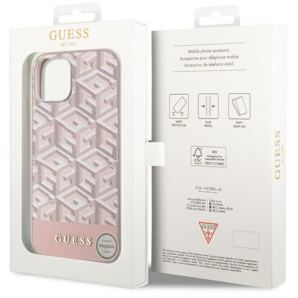 Guess GUHMP14MHGCFSEP ovitek za iPhone 14 Plus (6,7") roza 8