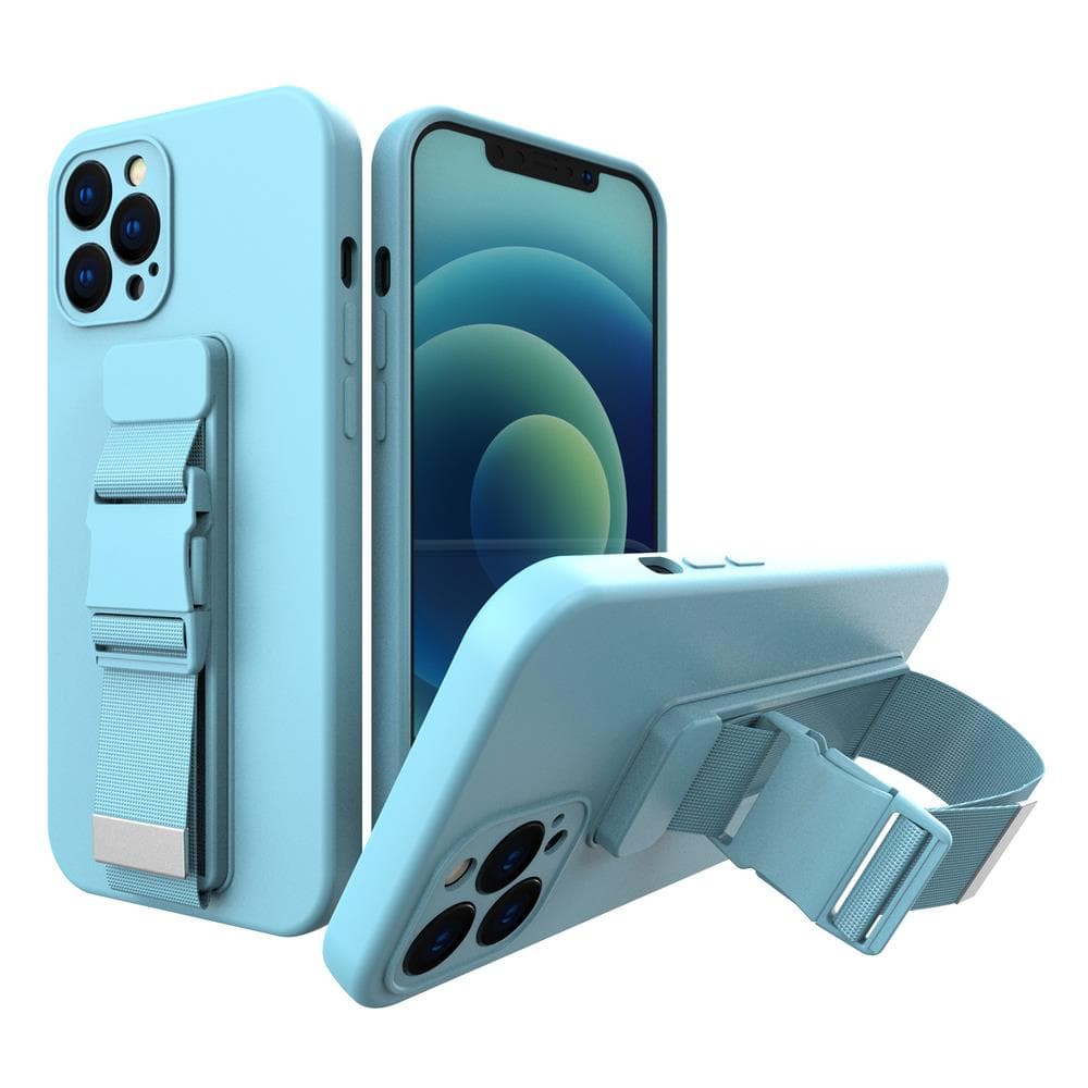 Hurtel Gel ovitek z vrvico za Xiaomi Redmi 10X 4G / Redmi Note 9, modra